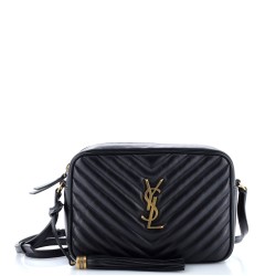 Lou Camera Bag Matelasse Chevron Leather Small