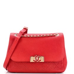 Data Center Back Pocket Flap Bag Caviar Medium