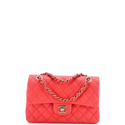Classic Double Flap Bag Quilted Caviar Small