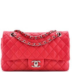 Classic Double Flap Bag Quilted Caviar Medium