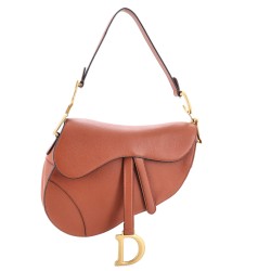 Saddle Handbag Leather Medium