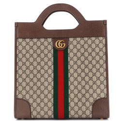 Ophidia Cut Out Handle Bag GG Coated Canvas Large