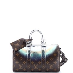 Keepall Bandouliere Bag Limited Edition Metallic Nebula Monogram Canvas 25