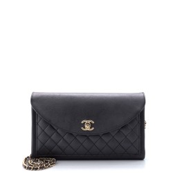 Smart Pocket Flap Bag Quilted Iridescent Calfskin