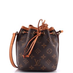 Noe Handbag Monogram Canvas Nano