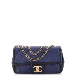 Graphic Flap Bag Quilted Calfskin Small