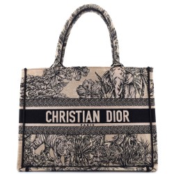 Book Tote Embroidered Canvas Medium