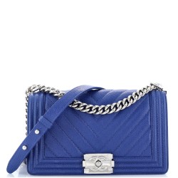 Boy Flap Bag Chevron Lambskin New Medium