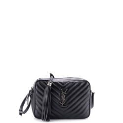 Lou Camera Bag Matelasse Chevron Leather Small