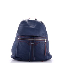 Expandable Classic Zip Traveler Backpack Leather Medium