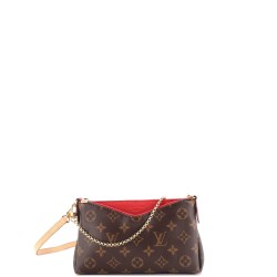 Pallas Clutch Monogram Canvas with Leather