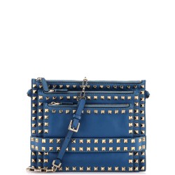Rockstud Front Handle Flap Bag Leather Small