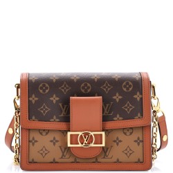 Dauphine Shoulder Bag Reverse Monogram Canvas MM