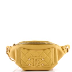 Filigree Waist Bag Quilted Caviar