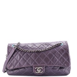 Easy Flap Bag Quilted Caviar Jumbo