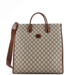Interlocking G Tote GG Coated Canvas Vertical