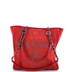 North South Deauville Tote Boucle Small
