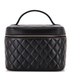 Cosmetic Case Quilted Lambskin Small