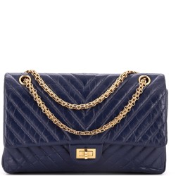 Reissue 2.55 Flap Bag Chevron Aged Calfskin 226