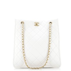 Sweet Classic Shopping Tote Quilted Caviar Small