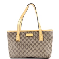 Plus Tote GG Coated Canvas with Leather Small
