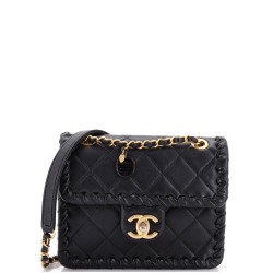 My Own Frame Flap Bag Braided Quilted Calfskin Mini