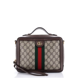 Ophidia Zip Around Camera Bag GG Coated Canvas Small