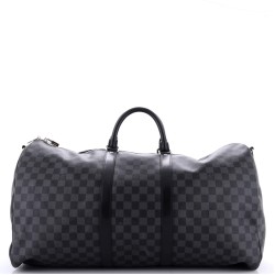 Keepall Bandouliere Bag Damier Graphite 55