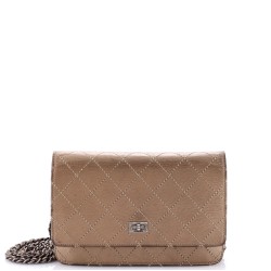 Reissue 2.55 Wallet on Chain Quilted Aged Calfskin Small