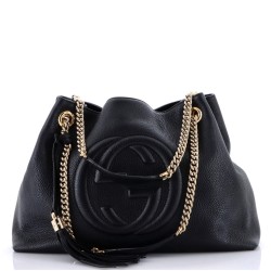 Soho Chain Strap Shoulder Bag Leather Medium