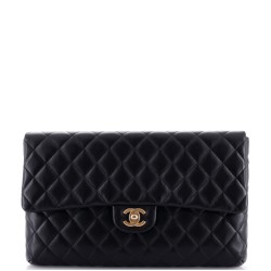 Classic Flap Clutch Quilted Lambskin