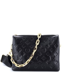 Coussin Bag Monogram Embossed Lambskin PM