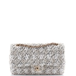Classic Double Flap Bag Quilted Tweed Medium