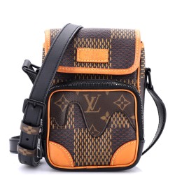Nigo Amazone Messenger Bag Limited Edition Giant Damier and Monogram Canvas Nano
