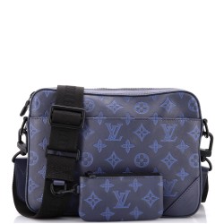 Duo Messenger Bag Monogram Shadow Leather