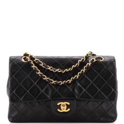 Vintage Classic Double Flap Bag Quilted Lambskin Medium