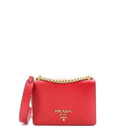 Chain Flap Bag Saffiano Leather Small