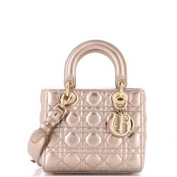 My ABCDior Lady Dior Bag Metallic Cannage Quilt Leather