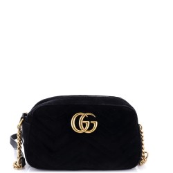 GG Marmont Shoulder Bag Matelasse Velvet Small