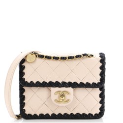 My Own Frame Flap Bag Braided Quilted Calfskin Mini