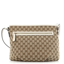 Front Zip Messenger GG Canvas Medium