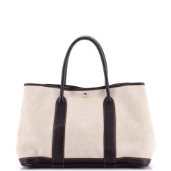 Garden Party Tote Toile and Leather 36