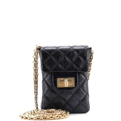 Vintage Reissue 2.55 Phone Holder Crossbody Bag Quilted Aged Calfskin