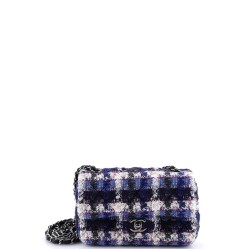 Classic Single Flap Bag Quilted Tweed Mini