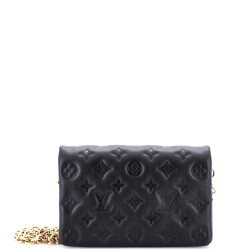 Coussin Pochette Monogram Embossed Lambskin