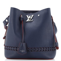 Lockme Bucket Bag Braided Leather