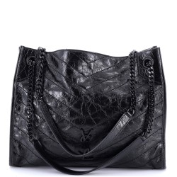 Niki Shopping Tote Matelasse Chevron Leather Medium