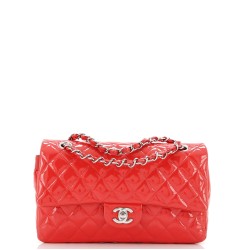 Classic Double Flap Bag Quilted Patent Medium