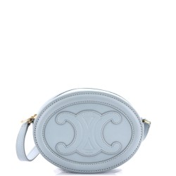 Triomphe Oval Crossbody Bag Leather Mini