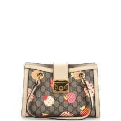 Padlock Chain Tote Printed GG Coated Canvas Small